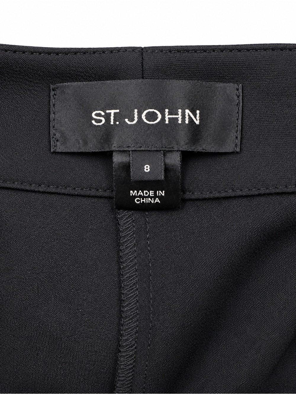 St. John Black Wool Blend Tailored Ankle Pants Size 8 - 27” Inseam – 98% Wool - Picture 4 of 10